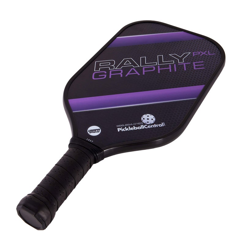 PickleballCentral Rally PXL Graphite Pickleball Paddle (Purple) XL Elongated Power & Reach Shape | Standard Grip | Polymer Honeycomb Core and Graphite Face - Image 2